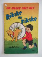 rikske en fikske...nr.10...we maken pret met rikske en fiksk, Boeken, Stripverhalen, Ophalen of Verzenden, Gelezen