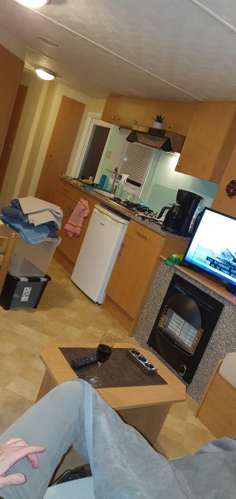 stacaravan op camping, Caravans en Kamperen, Stacaravans, tot en met 3, Ophalen of Verzenden