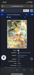 Gezocht: Prismatic Eevee Promo uit ETB, Hobby en Vrije tijd, Verzamelkaartspellen | Pokémon, Ophalen of Verzenden, Zo goed als nieuw