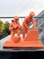 Beeldwerk metsers terracotta, Ophalen of Verzenden