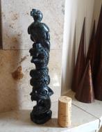 Totem en obsidienne, sculpté main: condor, serpent, et puma, Antiquités & Art, Enlèvement ou Envoi