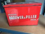 Rode metalen doos 'brouwer & piller', Enlèvement ou Envoi