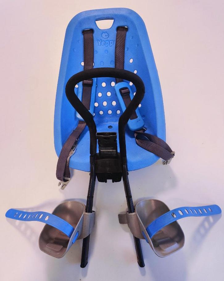 Fietszitje vooraan Yepp mini met windscherm, Fietsen en Brommers, Fietsaccessoires | Fietsstoeltjes, Gebruikt, Voorzitje, 0 t/m 13 kg