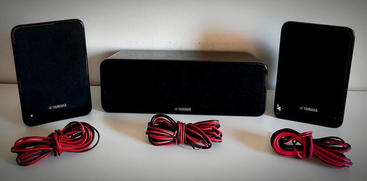 Yamaha-luidsprekerpakketten: 1 centrale 100w - 2 100w voor, Audio, Tv en Foto, Luidsprekerboxen, Gebruikt, Subwoofer, 60 tot 120 watt