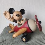 Mickey Mouse Vliegtuig Beeld Disney, Verzamelen, Ophalen of Verzenden, Mickey Mouse, Beeldje of Figuurtje