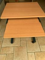 Computertafeltje met wieltjes en met uitschuifbare plank., Huis en Inrichting, Ophalen, Gebruikt, 40 tot 80 cm, Minder dan 70 cm