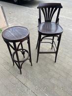 2 Houten barkrukken style thonet, Ophalen, Gebruikt, 60 tot 90 cm, Hout