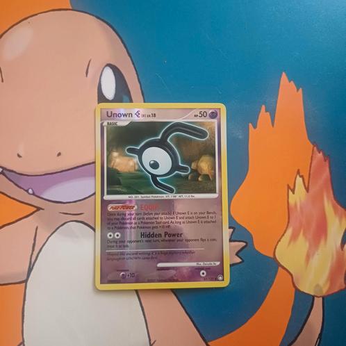 Unown E Lv.18 (65/123) Mysterious Treasures, Hobby en Vrije tijd, Verzamelkaartspellen | Pokémon, Nieuw, Losse kaart, Foil, Ophalen of Verzenden