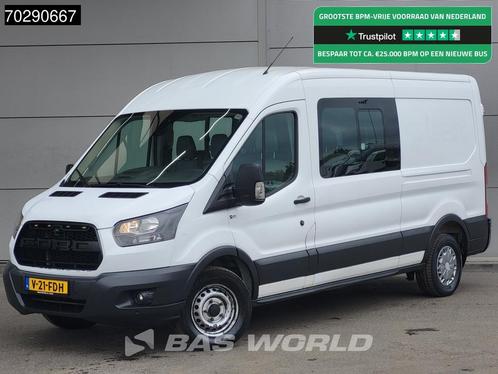 Ford Transit 130pk Dubbel Cabine L3H2 Trekhaak Navi Airco Pa, Auto's, Bestelwagens en Lichte vracht, Bedrijf, Te koop, Airconditioning