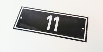 emaille plaatje nr 11 beschikbaar voor biedingen