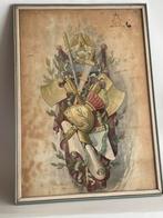 Armoiries de la famille aquarellée Joz De Swerts, Antiquités & Art, Enlèvement ou Envoi
