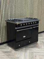 Luxe Lacanche Fornuis Zwart Gas + Messing + Warmhoudkast, Elektronische apparatuur, Fornuizen, Ophalen of Verzenden, Grill, Elektrisch