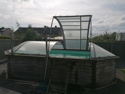 Zwembadoverkapping van Abridéal, Tuin en Terras, Zwembaden, Gebruikt, Overige typen, Minder dan 80 cm, 400 cm of meer, 300 cm of meer