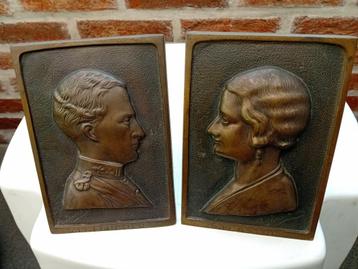 Bronzen plaatjes Leopold en Astrid beschikbaar voor biedingen