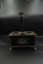 Mini metalen kooktoestel met brander 1900-1920, Antiek en Kunst, Ophalen of Verzenden
