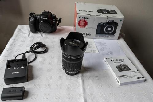 appareil photo Canon EOS 80D avec objectif 18-155, Audio, Tv en Foto, Fotocamera's Digitaal, Gebruikt, Spiegelreflex, Canon, Ophalen