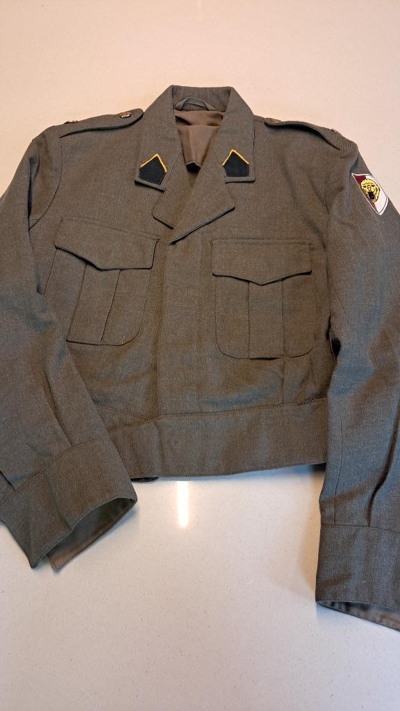 BELGIQUE - ABL - BLOUSON 2 CHASSEURS A PIED - 1967, Collections, Objets militaires | Général, Armée de terre, Enlèvement ou Envoi