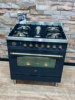 Luxe Boretti Fornuis 5 pits multifunctionele oven 80 cm, 60 cm of meer, 5 kookzones of meer, Vrijstaand, 90 tot 95 cm