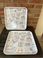 Set de 2 plateaux, Huis en Inrichting, Woonaccessoires | Dienbladen, Ophalen, Gebruikt