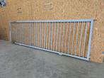 Schuifpoort op rail, 5000b x 1500h, Ophalen, Gebruikt, Staal, Schuifpoort