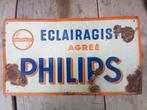 Panneau publicitaire rare PHILIPS Eclairagiste Agrée vers 19, Collections, Marques & Objets publicitaires, Utilisé, Enlèvement ou Envoi