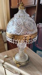 kristallen lampenset (4 d). Hang/ tafellamp + 2 plafonnieres, Antiek en Kunst, Ophalen of Verzenden