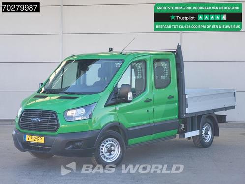 Ford Transit 130pk Open Laadbak Dubbel Cabine Trekhaak Airco, Auto's, Bestelwagens en Lichte vracht, Bedrijf, Te koop, Airconditioning