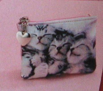 AVON : portemonnaie ou trousse , 3 chatons bien calins