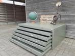 2 gelijke  Vintage stalen industriele ladenkasten jaren 70', Ophalen