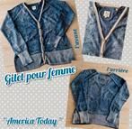 Gilet pour femme-bleu et gris-America Today-T.L, Vêtements | Femmes, Gilet, Porté, American Today, Enlèvement ou Envoi