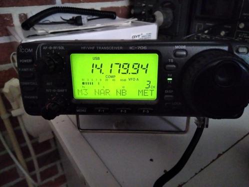 Mooie Icom IC_706 Hf .VHF Transceiver., Telecommunicatie, Zenders en Ontvangers, Gebruikt, Zender en Ontvanger, Ophalen of Verzenden