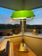 Prachtige notarislamp in glas, Huis en Inrichting, Lampen | Tafellampen, Ophalen, Zo goed als nieuw, Glas