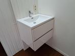 Badkamermeubel, wit, 2 lades 60 cm breed, Huis en Inrichting, Badkamer | Badkamermeubels, Ophalen, Zo goed als nieuw