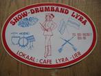 Vintage Sticker Show Drumband Lyra Lier, Verzamelen, Stickers, Ophalen of Verzenden, Nieuw, Bedrijf of Vereniging
