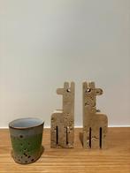 Paar travertijngiraffen, Fratelli Mannelli, Italië, jaren 70, Ophalen, Zo goed als nieuw