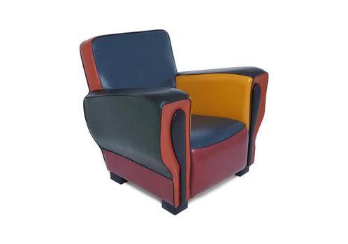 DSC fauteuil Hip Hop, Huis en Inrichting, Fauteuils, Zo goed als nieuw, Hout, Leer, 75 tot 100 cm, 75 tot 100 cm, Ophalen