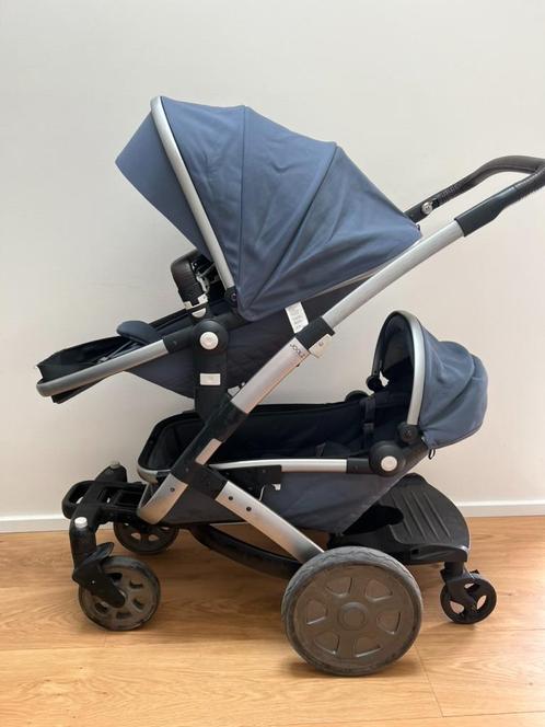 Joolz Geo 2 incl. twin set & travel bag - Quadro Blu, Kinderen en Baby's, Kinderwagens en Combinaties, Gebruikt, Combiwagen, Overige merken