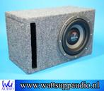 Focal 21V2 8 inch subwoofer incl compacte gepoorte kist, Auto diversen, Gebruikt, Ophalen of Verzenden