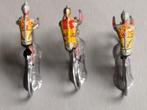 3 oude metalen coureurkes, Antiek en Kunst, Antiek | Speelgoed, Verzenden