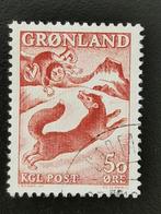 Groenland 1966 - sage De Jongen en de Vos, Postzegels en Munten, Ophalen of Verzenden, Denemarken, Gestempeld