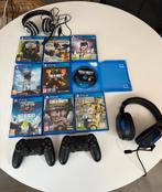 Spelletjes + consoles + koptelefoon, Games en Spelcomputers, Spelcomputers | Sony PlayStation 4, Ophalen, Zo goed als nieuw