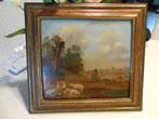 oud schilderij op hout, Ophalen