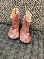 Roze glitter laarzen van Götz voor pop lengte zool 7,2 cm, Ophalen of Verzenden, Gebruikt