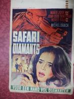 Filmaffiche: 'Safari Diamants', Michel DRACH. 1966. Goed., Ophalen of Verzenden, Gebruikt, Film, Poster