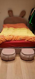 Bed  2m/1,4m, Huis en Inrichting, Slaapkamer | Bedden, Gebruikt, Tweepersoons, 200 cm, Stof