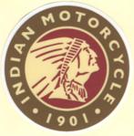 Indian Motorcycle 1901 sticker #13, Motoren, Verzenden