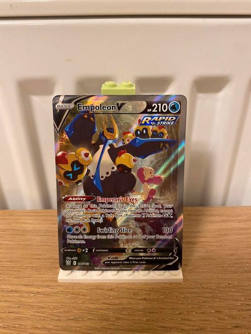 Empoleon V Full Art 146/163 - Pokemon Kaart, Hobby en Vrije tijd, Verzamelkaartspellen | Pokémon, Nieuw, Losse kaart, Foil, Ophalen of Verzenden