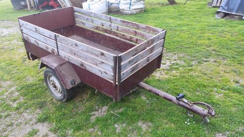 Authentieke retro aanhangwagen 2m + gratis transportnet, Auto diversen, Aanhangers en Bagagewagens, Gebruikt, Ophalen
