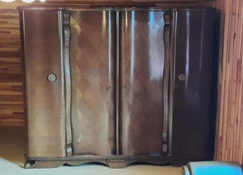 Prachtige retro kleerkast / 4 deurs, Verzamelen, Retro, Huis en Inrichting, Ophalen
