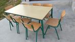 tafels en stoelen retro vintage, Huis en Inrichting, Tafels | Eettafels, Ophalen, Gebruikt